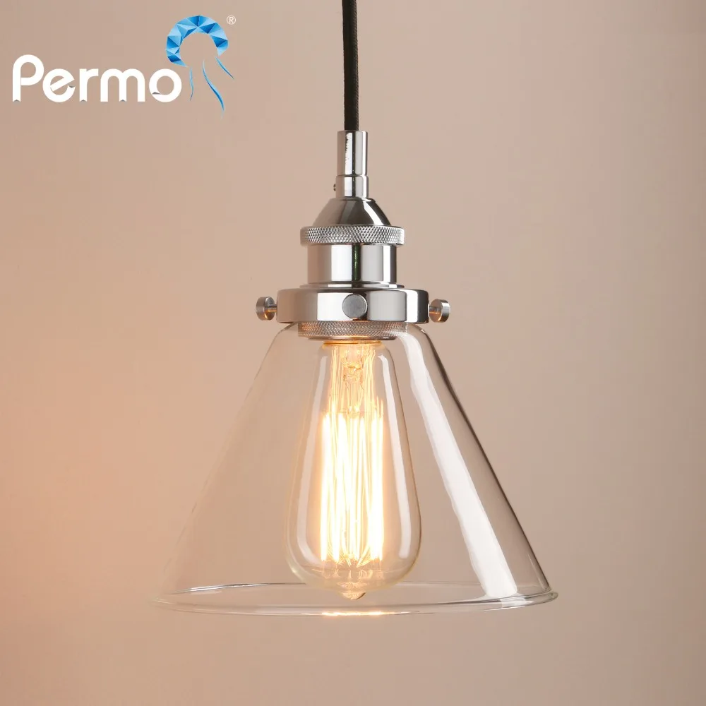 Permo Ретро подвесные светильники современный стеклянный подвесной потолочный
