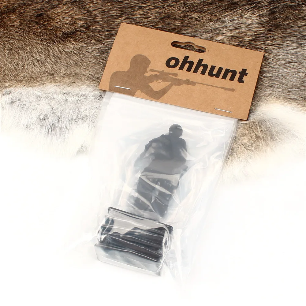 Ohhunt тактические аксессуары 6 шт. металлическая мишень модель 80*44 мм размер черный для охоты стрельба упражнения