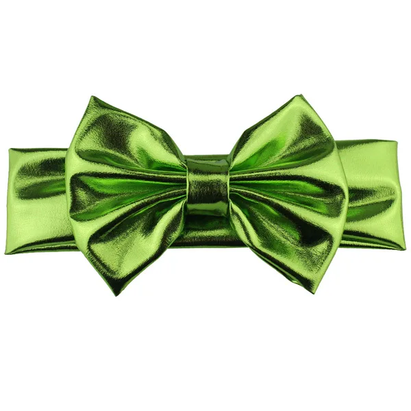 5 Baby Girls Headband Fashion Glitter Leather Bow Knot Head Bandage Kids Toddlers Head Wrap Hair Band Infant Clothes Accessories - Цвет: 5