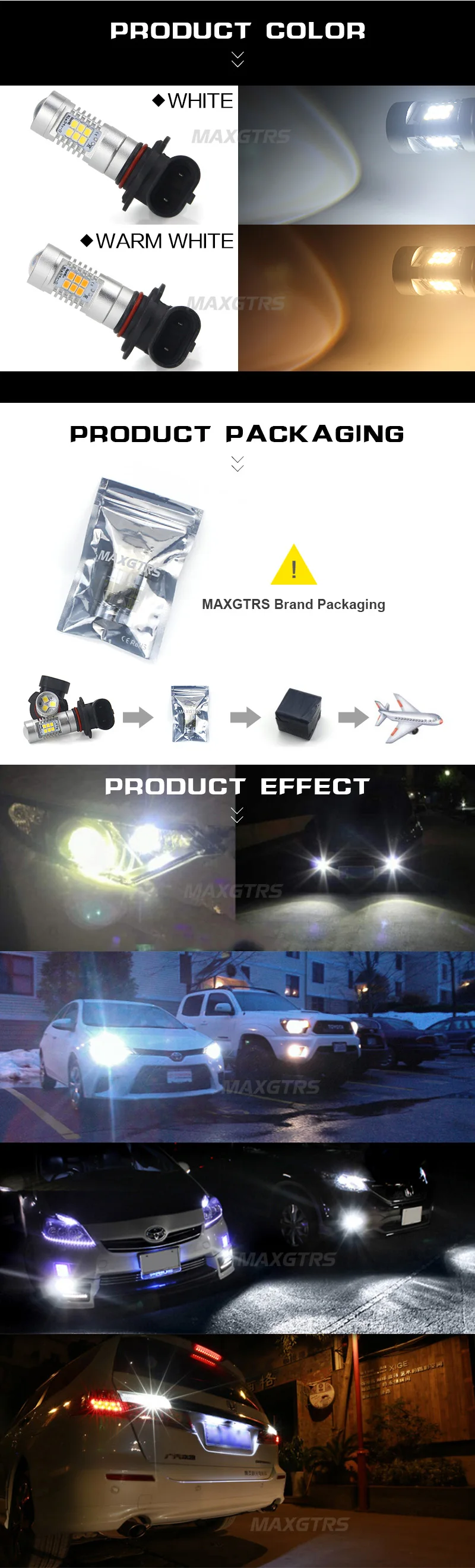 MAXGTRS 2x Автомобильный светодиодный светильник H8 H11 H16 EU 9005 HB3 9006 HB4 светодиодный 2835 Чип лампы 12 В автомобильные лампы дневные ходовые огни противотуманные фары