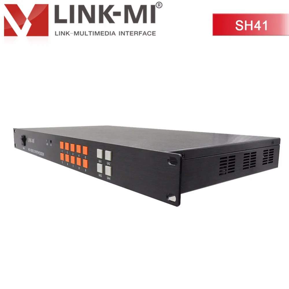 LINK MI SH41 HDMI CVBS VGA USB 4x1 4 в 1 выход HD видео синтезатор программное обеспечение для