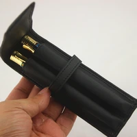 fountain pen roller pen pencil case pen bag real leather black pen pouch holder