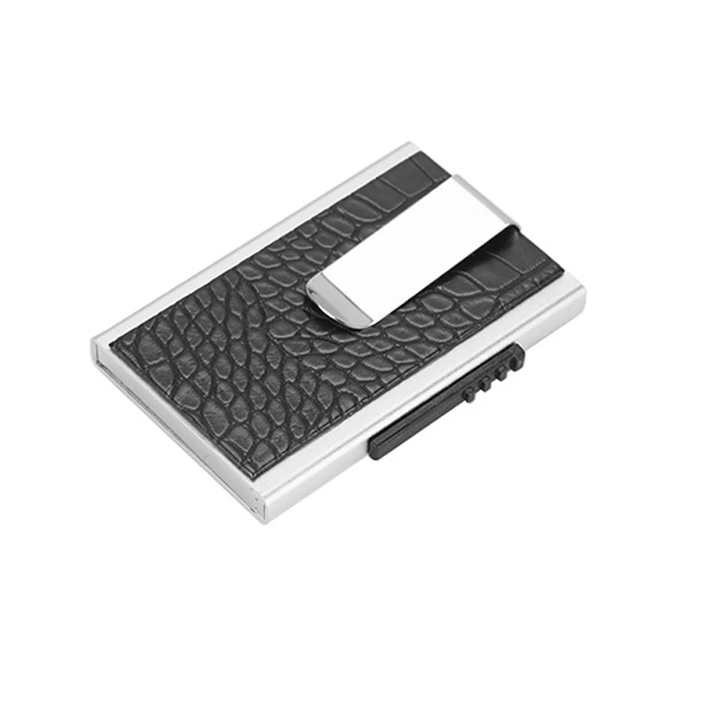 KEEBREAK Анти RFID blockking держатель для карт металлический кошелек минималистичный
