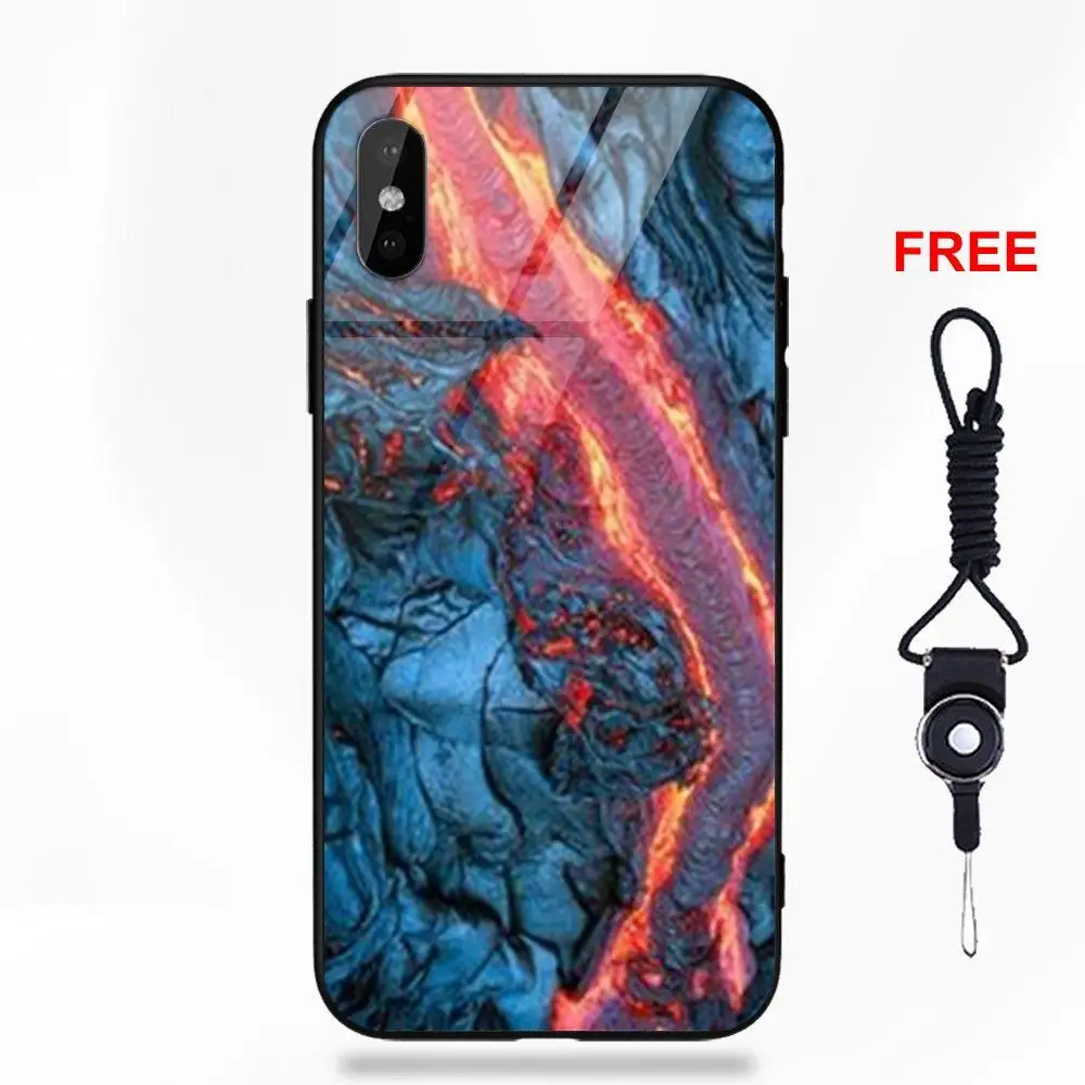 Чудеса природы вулкан Исландия для Apple iPhone 5 5C 5S SE 6 S 7 8 Plus X XS Max XR Мягкие TPU оправа