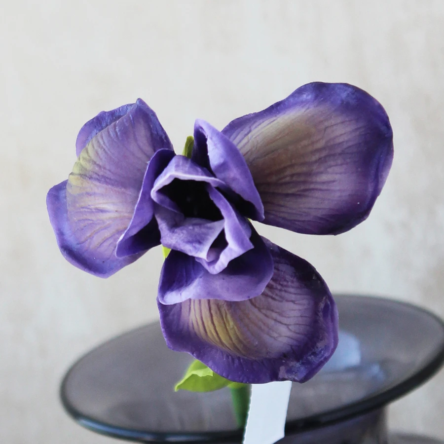 

Pu Feel Simulation Orchid Iris Artificial Flower Home Wedding Living Room Decoration Fake Flowers