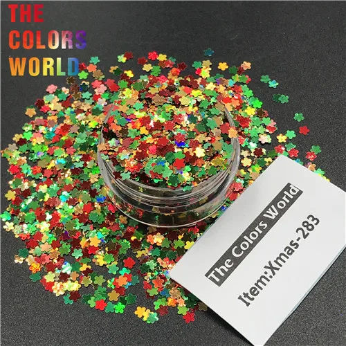 Xmas-283 200g TCT-030 смешивания Цвет и форма Рождество блеск для ногтей книги по искусству украшения средства ухода за кожей Уход - Цвет: Xmas-283 200g