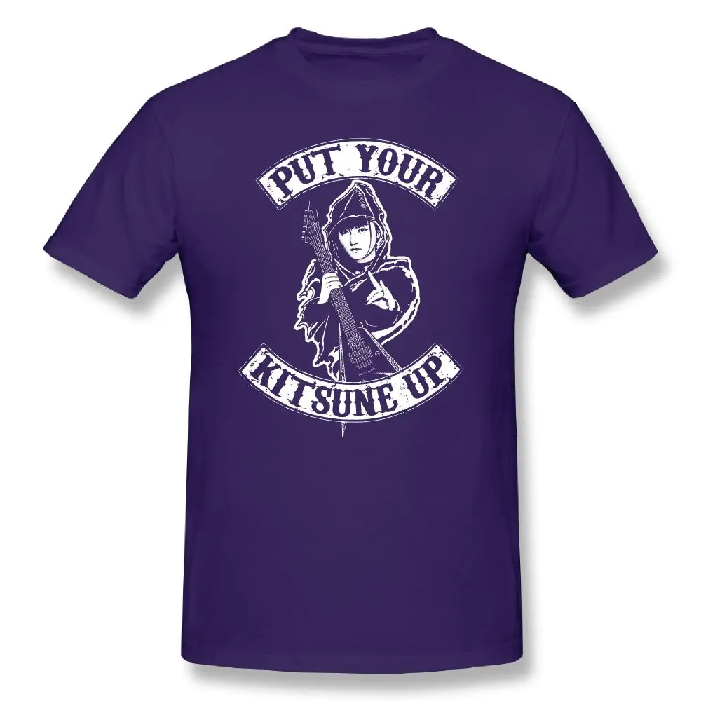 Babymetal футболка мужская с принтом Put Your Kitsune Up! Летняя мужская футболка, пляжные футболки для мужчин, базовые футболки, Мужская хлопковая футболка - Цвет: purple