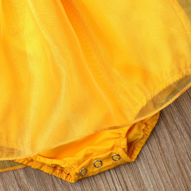 Pudcoco/новая модная одежда для новорожденных девочек платье принцессы без рукавов