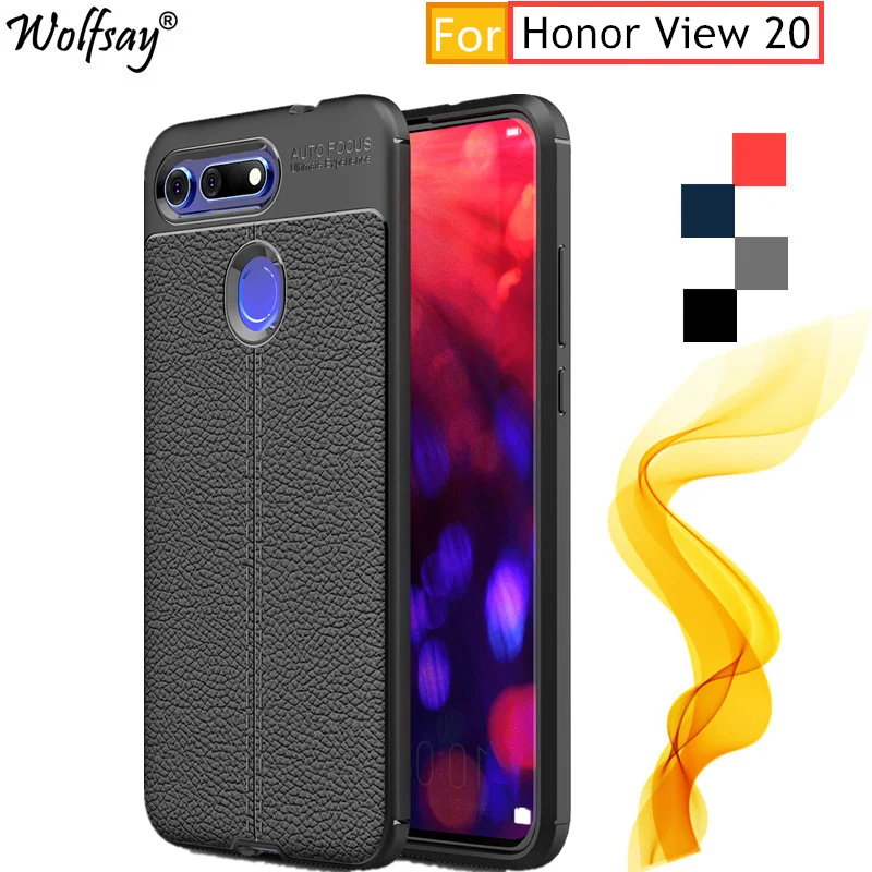 

For Case HUAWEI Honor View 20 Case ON Honor View 20 Housings Rugged Style Bumper Silicone Case For Huawei Honor V20 Cover Coque