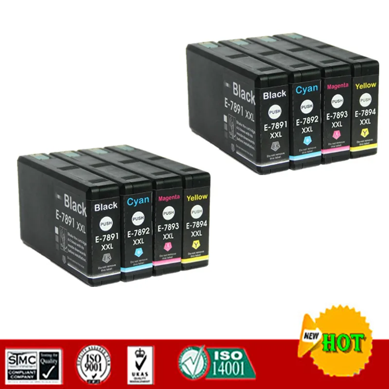 Compatible Ink Cartridge for Epson T7891 T7892 T7893 T7894 For WorkForce Pro WF-5110DW 5190DW 5620DWF 5690DWF etc. | Компьютеры и офис