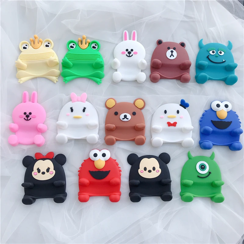 TJHSZKL universal cute silicone mobile phone holder cartoon accessories bracket desktop | Мобильные телефоны и аксессуары