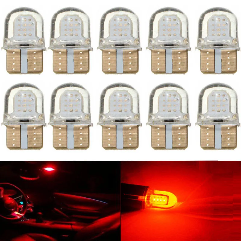 JX-LCLYL 10 шт. T10 194 168 W5W COB 8LED кварцевая Автомобильная купол с номерным знаком
