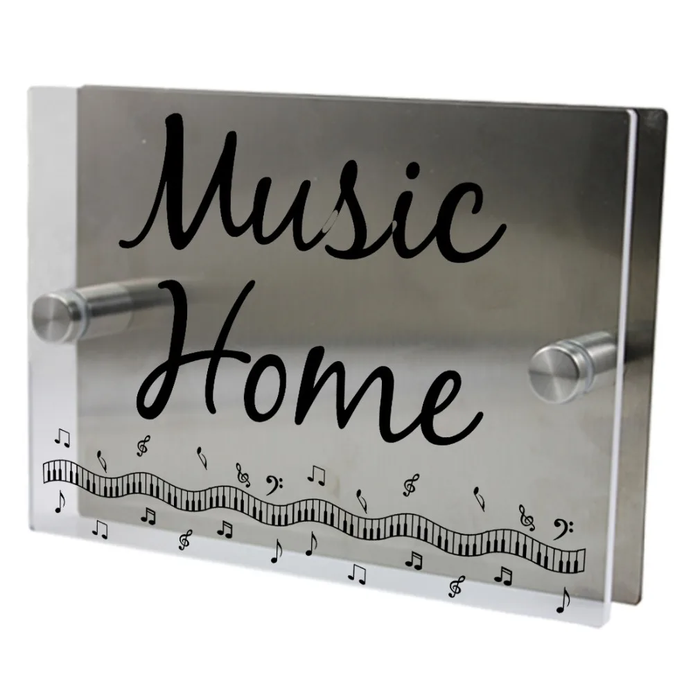 Пианино музыка уличные знаки персонализированные современный дом Адрес номер