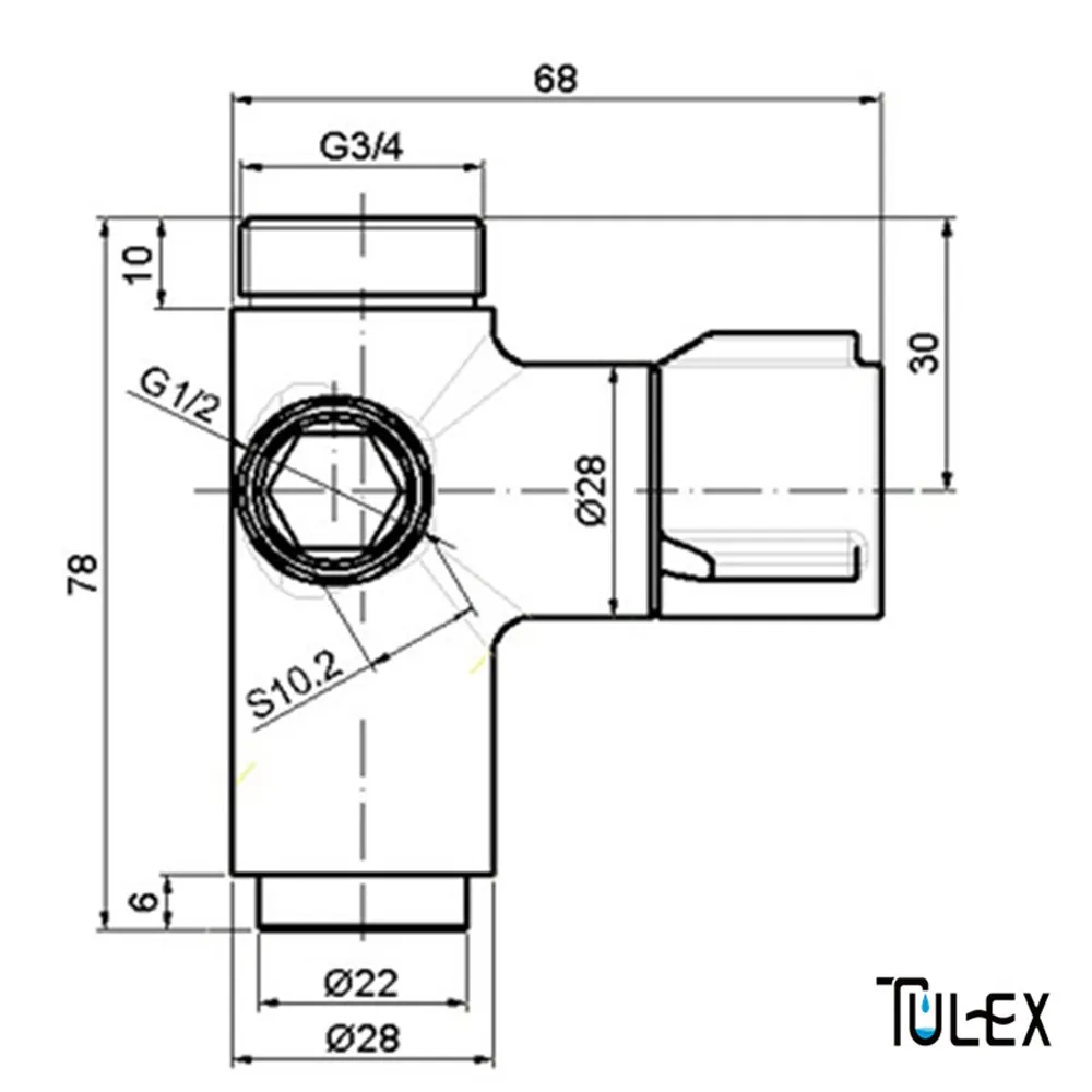 TULEX, аксессуары для душа, смеситель для душа, 3 варианта, душевой рычаг, переключатель, 3 функции, смеситель для душа, латунный корпус, хромированный
