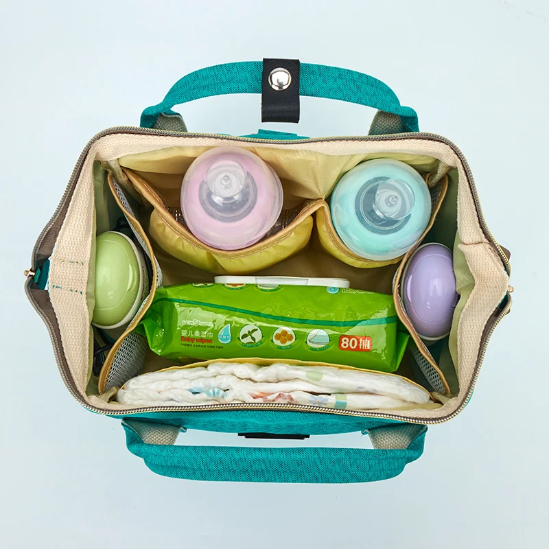 Модный Дорожный рюкзак для мам с USB-зарядкой смены пеленок сумка ухода за детьми |