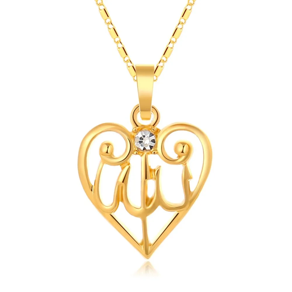 SONYA исламский Аллах мусульманский кулон ожерелье для женщин золотой цвет