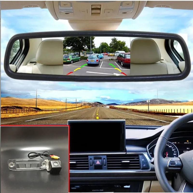 Зеркало монитор для автомобиля 5 дюймов + парковочная камера заднего вида KIA Sportage
