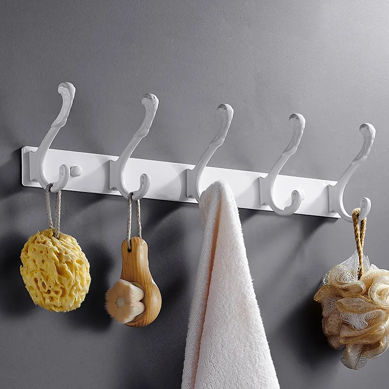 Белый Цвет настенная вешалка для одежды алюминиевая одежная молния декоративные