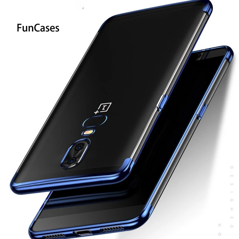 Мягкий чехол из ТПУ для OnePlus 7 6 T 5 Back телефона роскошный TPU прозрачный силиконовый