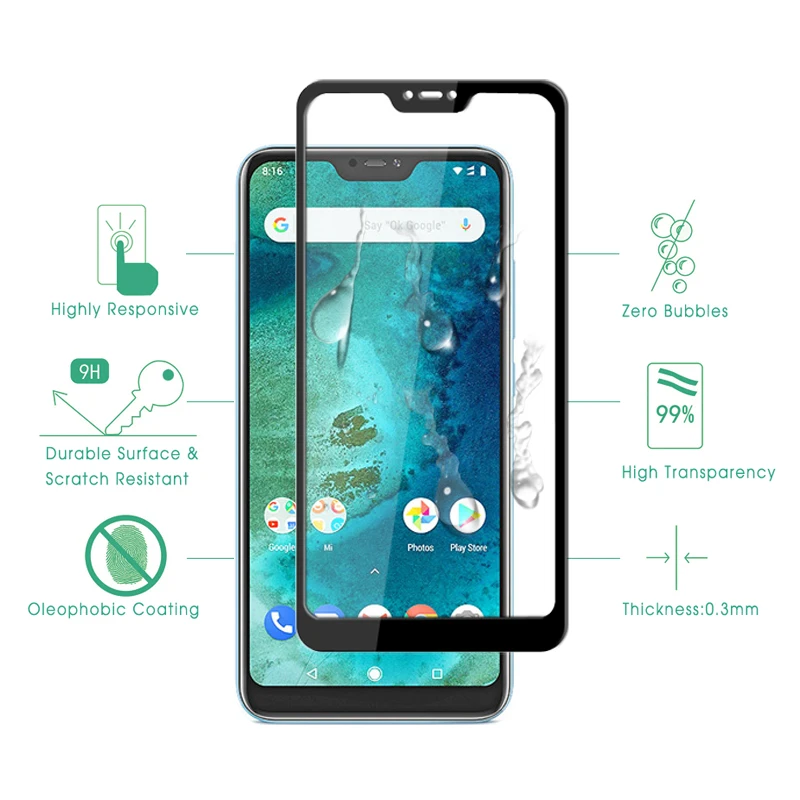 Закаленное стекло для Xiaomi mi A2 Lite защита экрана Мой дисплей A1 Xio mi a2 Защитная A2lite Броня mi a1 Xao mi Ksio mi A 2