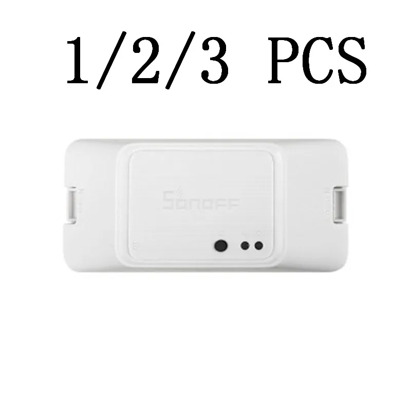 1/2/3 шт SONOFF BASIC R3 Smart ON/OFF WiFi переключатель Поддержка APP/LAN/голосовое дистанционное