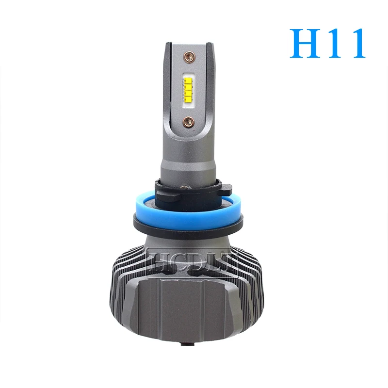 Hcdlt супер яркий H4 светодиодный фары лампы H7 H11 HB3 9005 HB4 9006 50 Вт 10000LM чипы ZES 6500 K белый автомобиль Светодиодная лампа для авто фары
