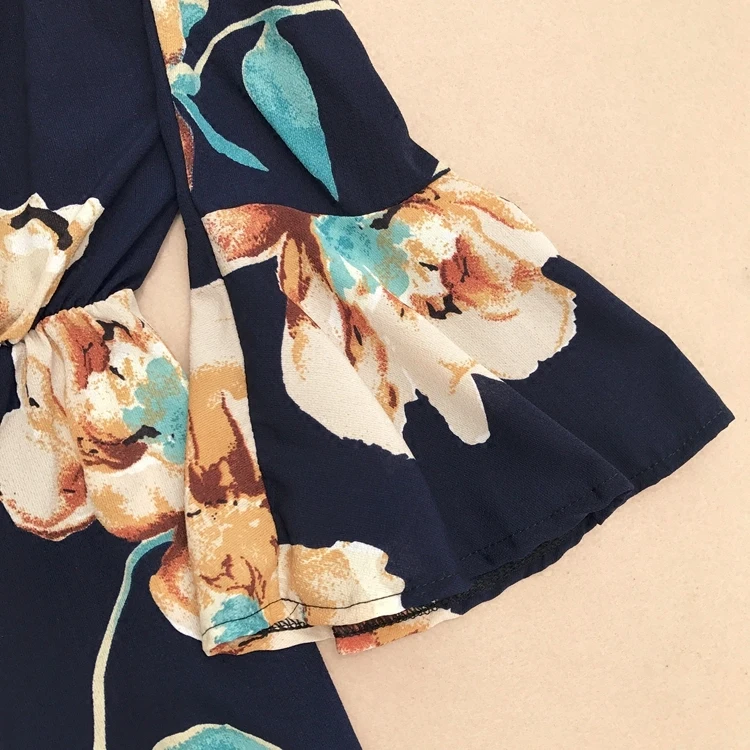 Женский Короткий комбинезон boho с бантом и открытыми плечами летние повседневные