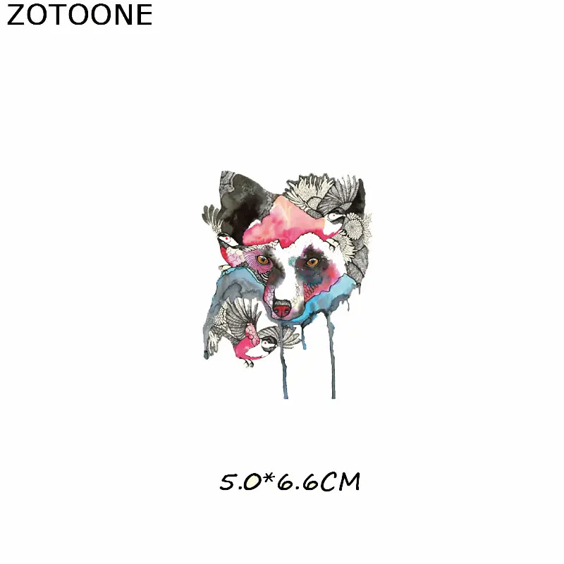 225 ZOTOONE цветы нашивки в форме животных для одежды DIY Железо на патч приложения термо теплопередача наклейка на одежду значки аппликаций - Цвет: 225