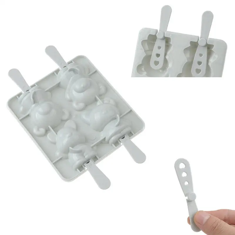 Форма для мороженого пищевого класса поднос льда сделай сам с рисунком медведя