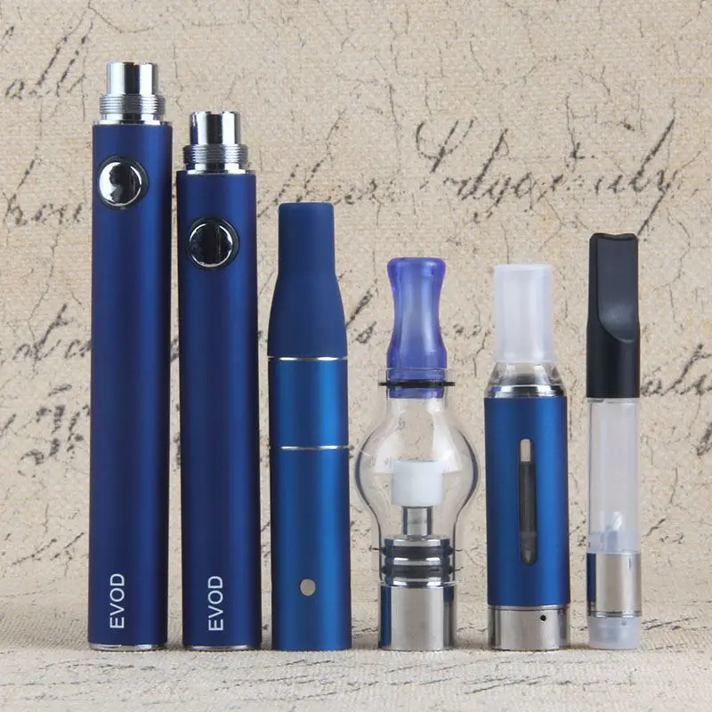 4 в 1 сухой испаритель Evod Mini Vape Kit травы воск Pen 650mah батарея MT3 CE3 Атомайзер|Батареи