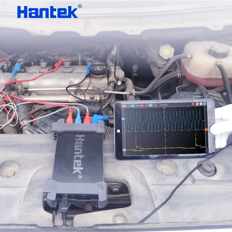 4 канала 100 МГц Автомобильный осциллограф Hantek 6104BE 1Gsa/s Портативный USB ПК