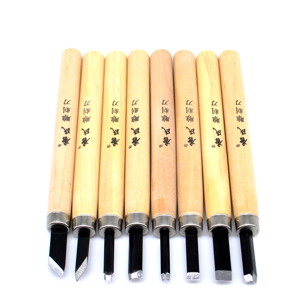 8 шт. инструменты для резьбы по дереву нож гравировки скальпель DIY инструмент