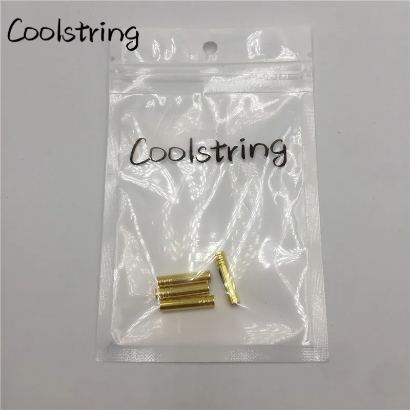 Coolstring 4 шт./1 Набор 4,0*25 мм плоский рот металлические Aglets покрытие DIY круглые пулевые наконечники для толстовок толстовки шнурки головы