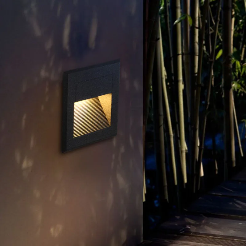 Светодиодный подземный светильник 3 Вт напольный ступенчатый встраиваемый