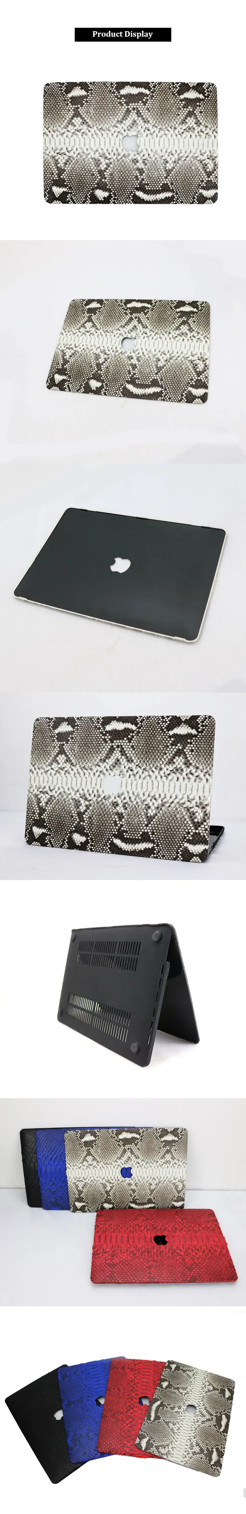Cusomized буквы роскошный Geniune натуральный цвет кожи питона чехол для Macbook Air retina 13 15 дюймов