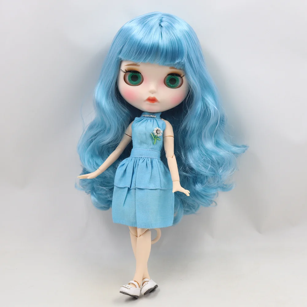 Кукла Blyth от ICY DBS с белой кожей для суставов матовым лицом и бровями голубыми