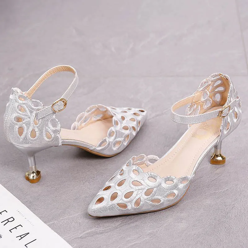 HEE GRAND/Новинка сезон весна модная женская обувь с пряжкой на ремешке острым носком