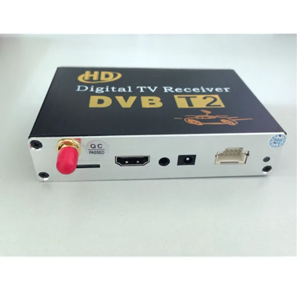 Мобильный цифровой автомобильный DVB-T2 HD 1080P внешний Автомобильный тюнер 100 км/ч цифровой ТВ-приемник DVB-T2