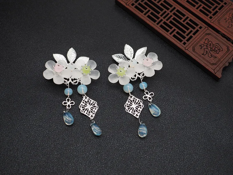 

Costume tiara Hanfu hairpin fresh hair accessories handmade light ancient daily tassel step