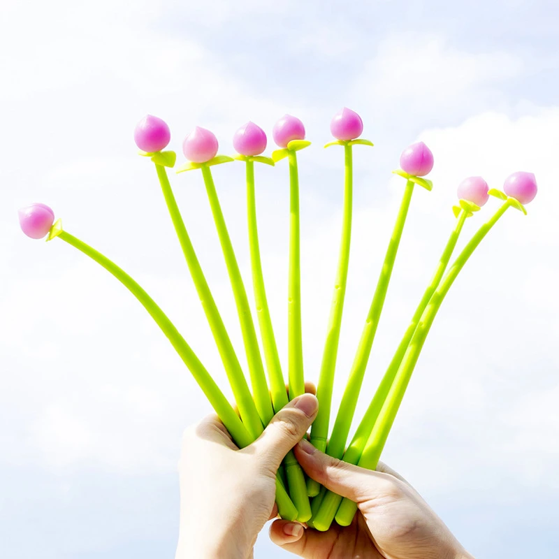 1 шт. милые новые персики светильник гелевая ручка Канцелярия для учеников