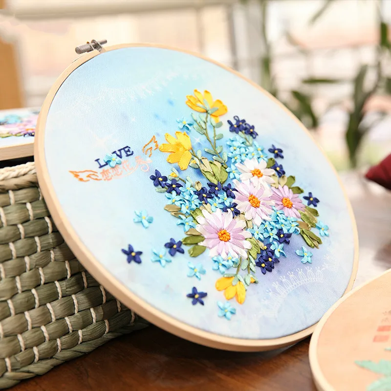 1 комплект ручной вышивки DIY ткань Материал посылка липкий Вышивка Набор для