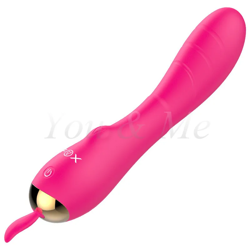 Лиса USB Перезаряжаемые G-Spot Vibes вибрирующий Волшебный жезл массажер вибратор