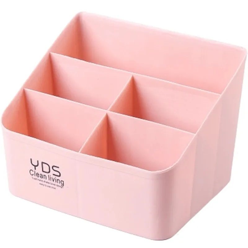 Storage Box Office Plastic Sosmetics Simple Desktop Rack Lipstick Remote Control Multifunction Bathroom Finishing | Дом и сад