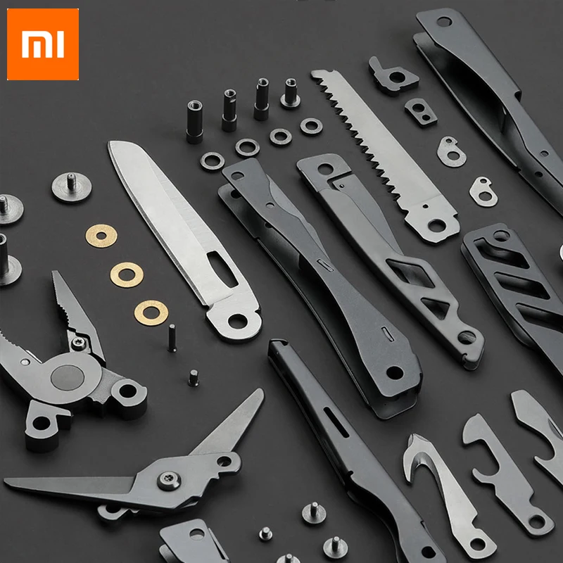 Xiaomi Mijia huohou Многофункциональный карманный складной нож 420J2 из нержавеющей стали Длинные плоскогубцы режущий веревочный нож подарок для мужчин