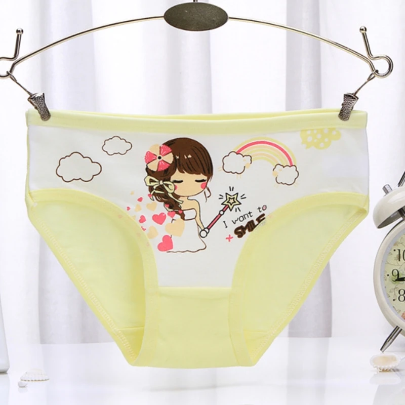 4 шт./Лот Детские хлопковые трусы с мультяшным принтом|Трусики| |