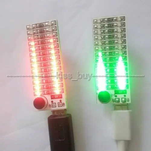 USB 2*13 Музыка Аудио спектр света Голосовое управление чувствительность