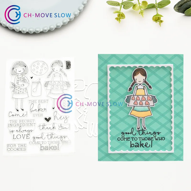 Девушка резки металла умирает Трафареты для DIY Скрапбукинг фото декоративное