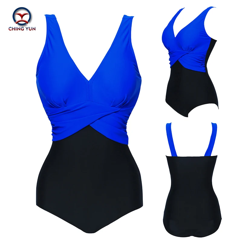 Женский купальник с глубоким v образным вырезом сексуальный большого размера