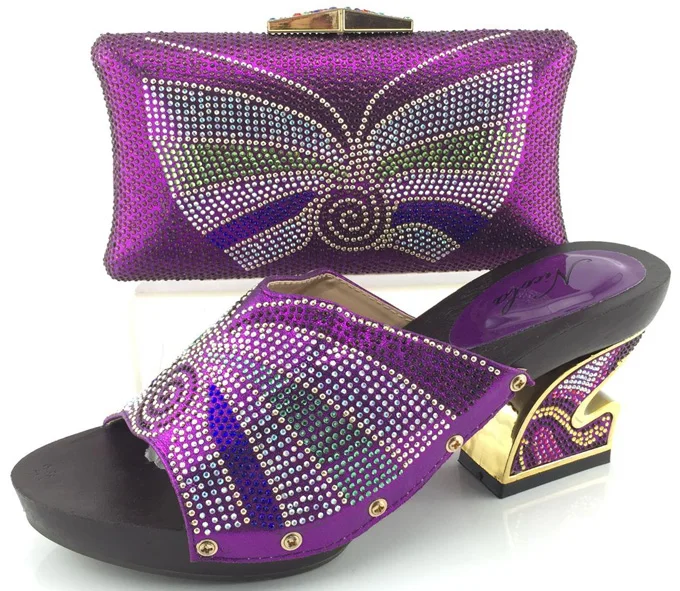 Наиболее мода Африканская специальная пятки сандалии обувь с мешком наборы