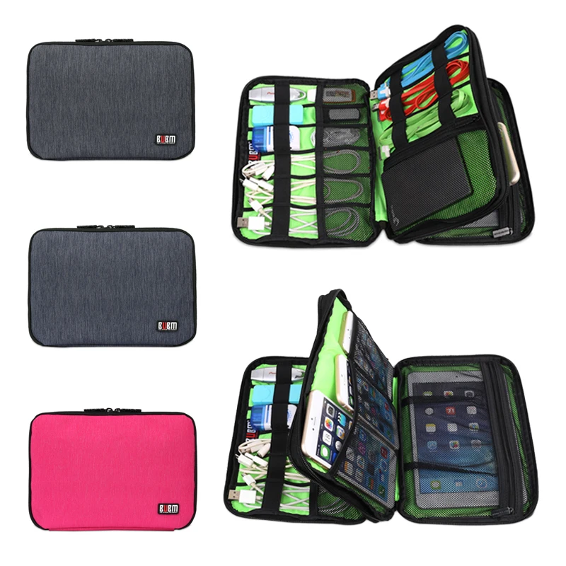 Сумка BUBM для кабеля однослойный дорожный органайзер принадлежностей/Сумка